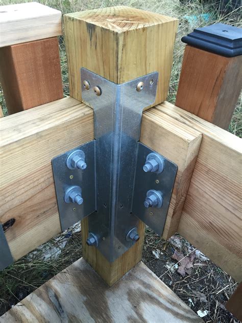 deck post support brackets metal